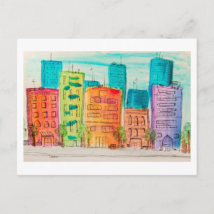 Sunlit City Postcard