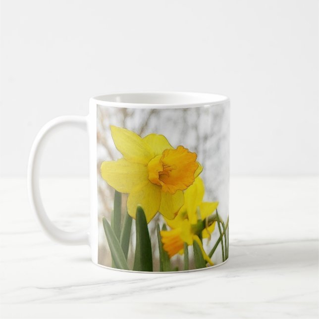 Sunlit Daffodils Coffee Mug (Left)