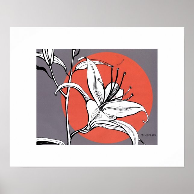 Sunlit Daylily Poster (Front)