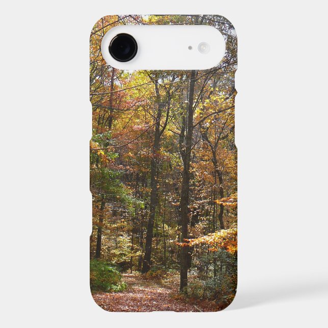 Sunlit Fall Trail in Laurel Hill State Park Case-Mate iPhone Case (Back)