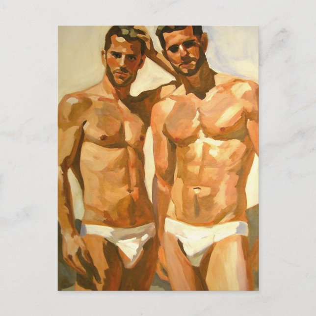 Sunlit Figures: Bold Study in Sensation Postcard (Front)