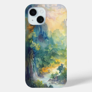 Sunlit Forest Valley Phone Case