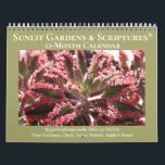 Sunlit Gardens & Scriptures Calendar<br><div class="desc">For anyone who loves a sunlit garden, this 12-month calendar presents beautiful plants aglow. My inspiration came from passages from the Holy Scriptures (used by both Jews and Christians) from Ecclesiastes, Daniel, Psalms, Proverbs, Isaiah and Samuel. All mention the joy, blessings, and life that light brings.</div>