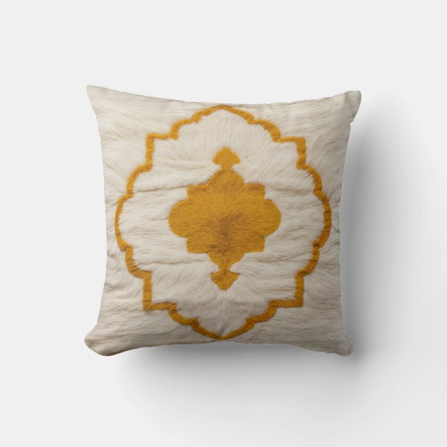 Sunlit Geometry" Turkish Kilim Pillows:  Throw Pillow (Front)
