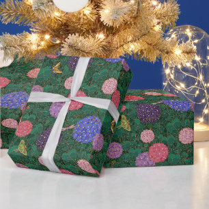 Sunlit Hydrangea Garden Bronze Medium Wrapping Paper