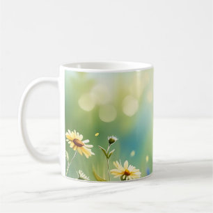 Sunlit Meadow Watercolor Coffee Mug