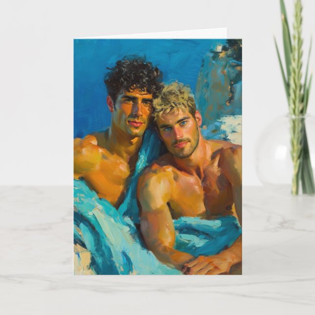 Sunlit Mediterranean Duo Card (Front)
