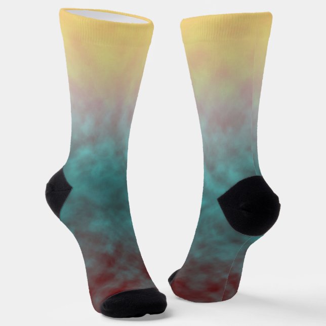 Sunlit Mist Socks (Angled)