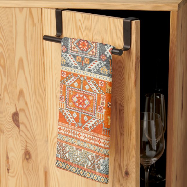 Sunlit Moroccan Weave Kitchen Towel (Thirds Fold)