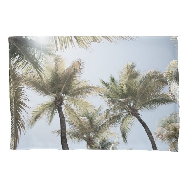 Sunlit Palm Jungle #1 #tropical #wall #art Pillowcase (Front)