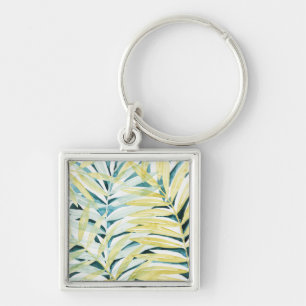 Sunlit Palms - Palm Tree Leaves Keychain
