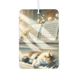 Sunlit Piano Cat Cottagecore Dream Air Freshener
