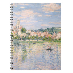 Sunlit Riverside Village Impressionist Notebook