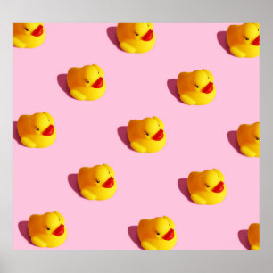 Sunlit rubber duck, minimal wallpaper poster