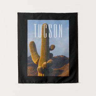 Sunlit Saguaro Tucson Scene   Tapestry