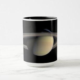 Sunlit Saturn Gas Giant Planet by Cassini Mug