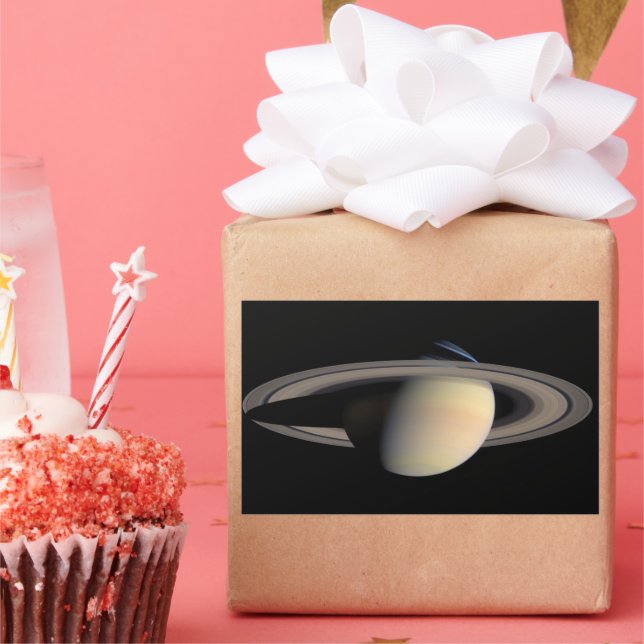 Sunlit Saturn Gas Giant Planet by Cassini Sticker (Party)