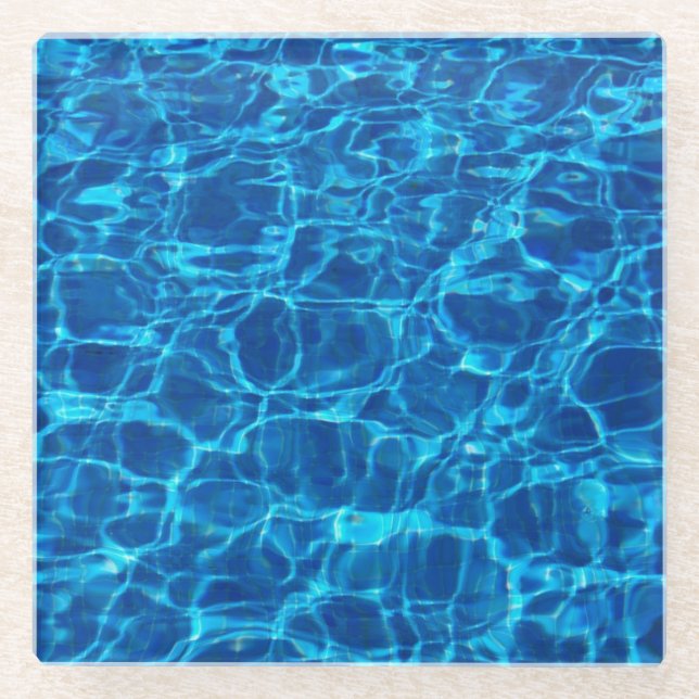 Sunlit Sea Water Beverage Coasters (Front)