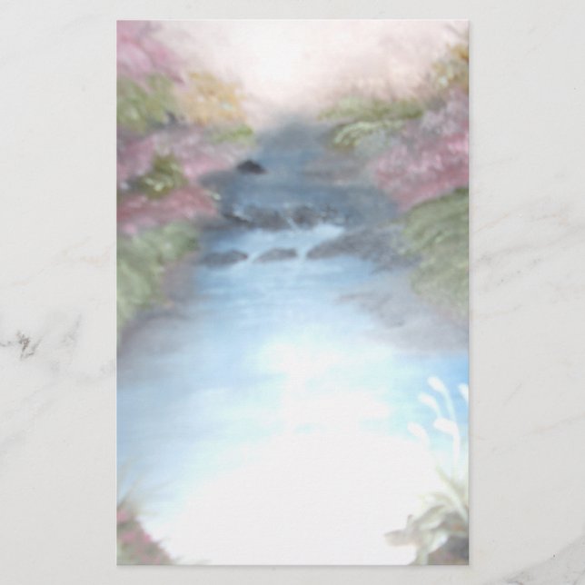 Sunlit Stream Stationery Paper (Front)