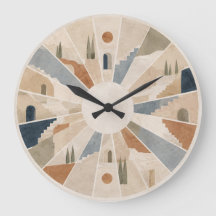 Sunlit Terraces Mediterranean 10.75 Round Wall Clo