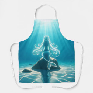 Sunlit, underwater mermaid apron