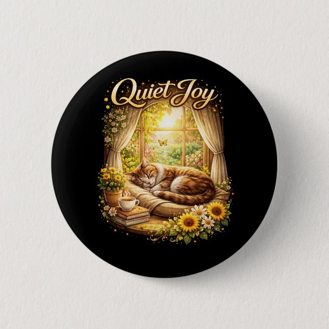 Sunlit Window Dreams 2 Inch Round Button (Front)