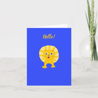 Sunn yLion Greeting Card