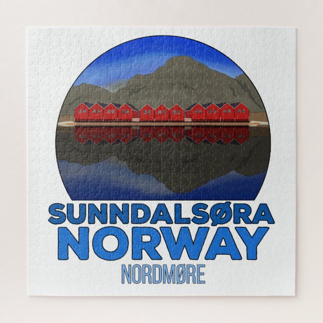 Sunndalsøra Nordmøre Norway Jigsaw Puzzle (Vertical)