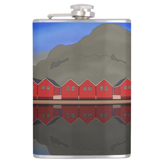 Sunndalsøra Norway Hip Flask (Front)
