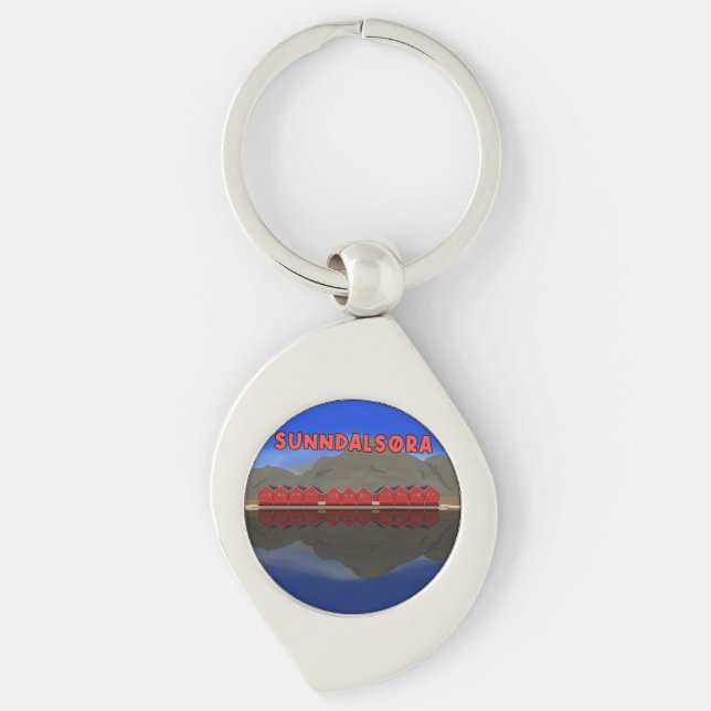 Sunndalsøra Norway Keychain (Front)