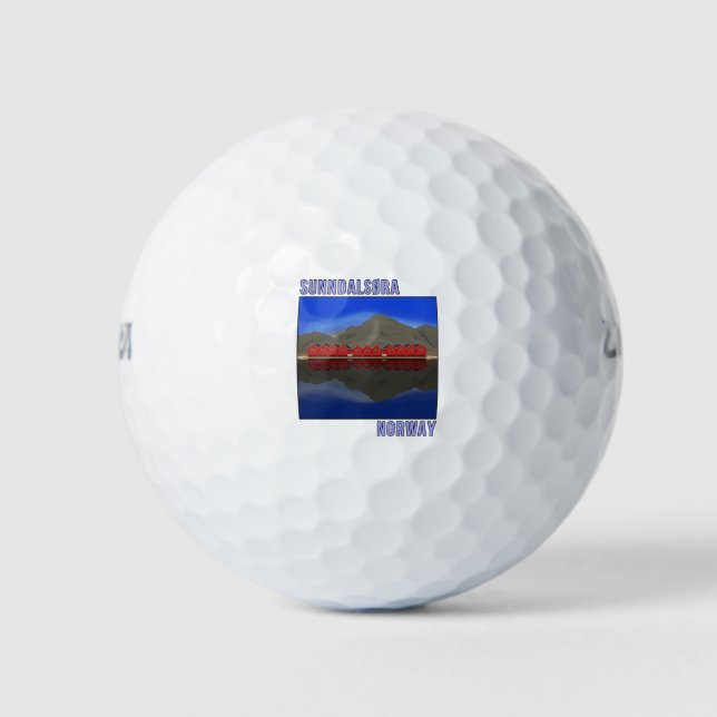 Sunndalsora Norway Scandinavian Golf Balls (Front)