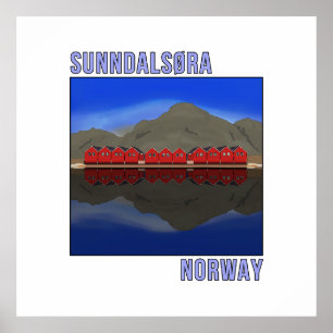 Sunndalsora Norway Scandinavian Poster