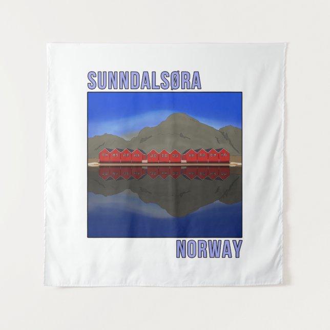Sunndalsora Norway Scandinavian Tapestry (Front)