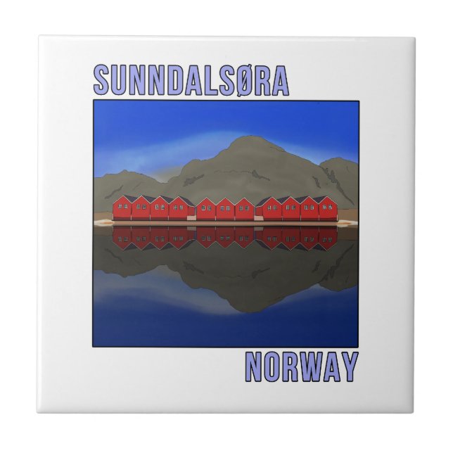 Sunndalsora Norway Scandinavian Tile (Front)