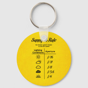 Sunny 16 rule keychain