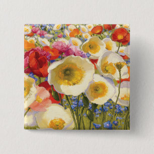 Sunny Abundance 2 Inch Square Button