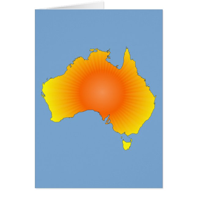 Sunny Australia Map (Front)