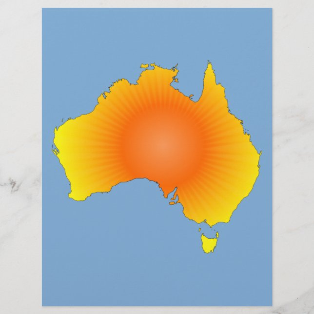 Sunny Australia Map (Front)