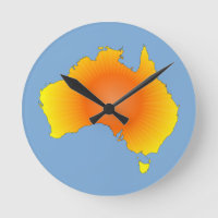 Sunny Australia Map