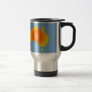 Sunny Australia Map Travel Mug