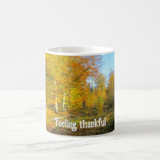 Sunny Autumn Forest - Personalized Thanksgiving Coffee Mug