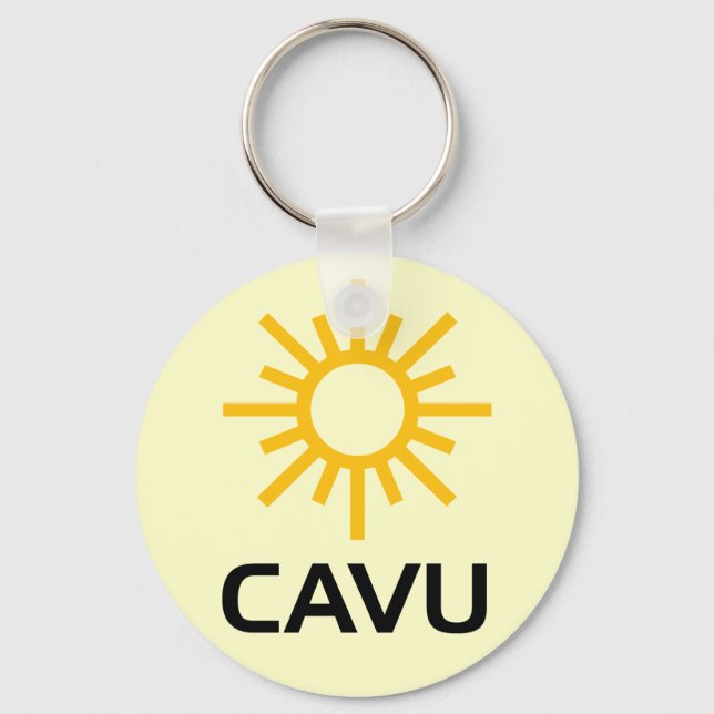 Sunny Aviation Lingo CAVU Keychain (Front)