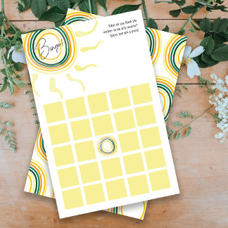 Sunny baby shower game Bingo