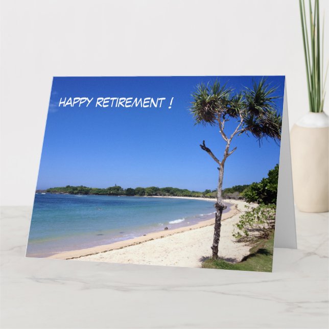 sunny beach retire big card (Front)