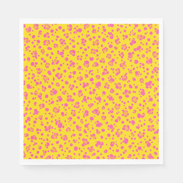 Sunny Beautiful Summer Napkin of Pinks Dot  – 50ct (Front)