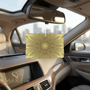 Sunny Bliss: Golden Yellow Floral Template Air Freshener