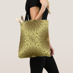 Sunny Bliss: Golden Yellow Floral Template Tote Bag
