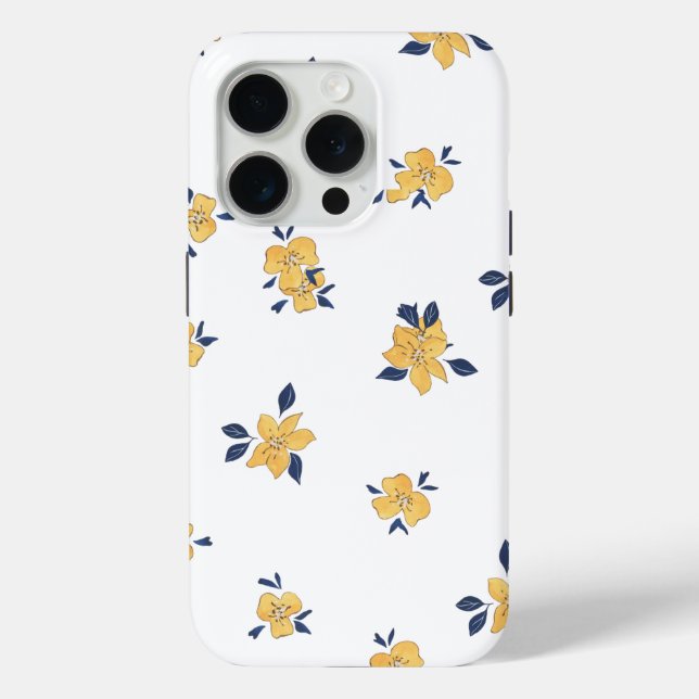 Sunny Bloom - Coque floral jaune (Verso)