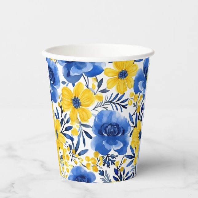 Sunny Bloom Paper Cup (Front)