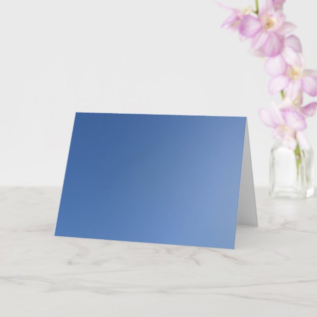 Sunny Blue Sky Background Card (Orchid)